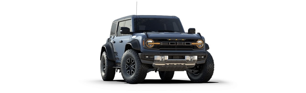Ford Bronco Raptor 2023, la Camioneta SUV Todoterreno en Color Gris Humo