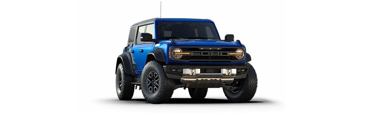 Ford Bronco Raptor 2024, la Camioneta SUV Todoterreno en Color Azul Litoral