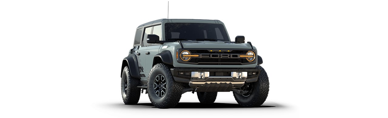 Ford Bronco Raptor 2024, la Camioneta SUV Todoterreno en Color Gris Ártico