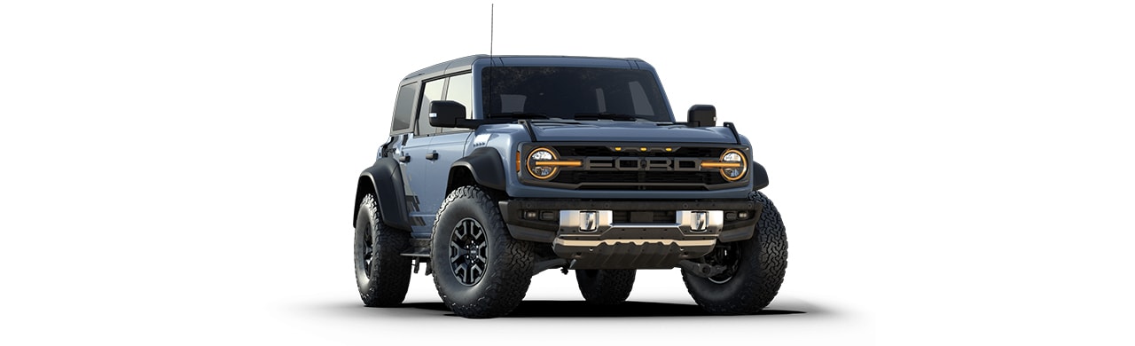 Ford Bronco Raptor 2024, la Camioneta SUV Todoterreno en Color Gris Humo