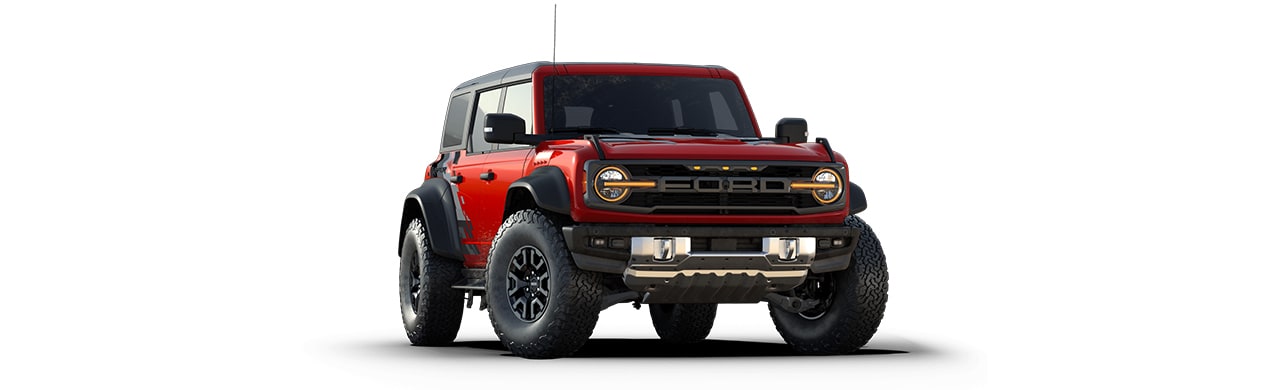 Ford Bronco Raptor 2024, la Camioneta SUV Todoterreno en Color Rojo Terracota