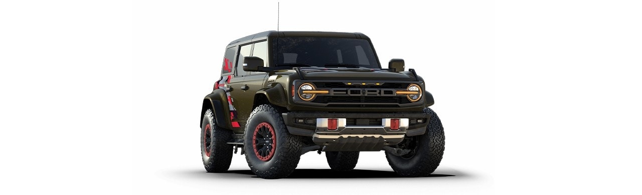 Ford Bronco Raptor Code Orange 2024, Camioneta SUV 4x4 Color Verde Cieno