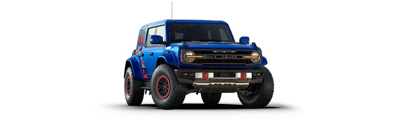 Ford Bronco Raptor 2025, SUV Todoterreno de Gran Capacidad 4x4 Color Azul Litoral