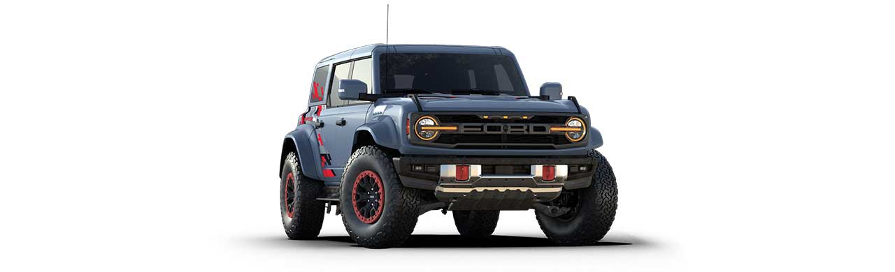 Ford Bronco Raptor 2025, SUV Todoterreno de Gran Capacidad 4x4 Color Gris Humo