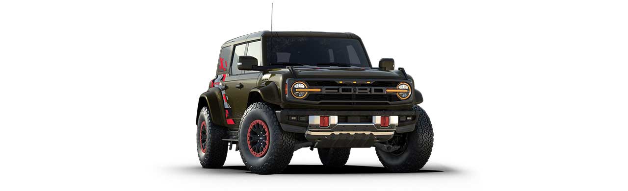 Ford Bronco Raptor 2025, SUV Todoterreno de Gran Capacidad 4x4 Color Verde Cieno