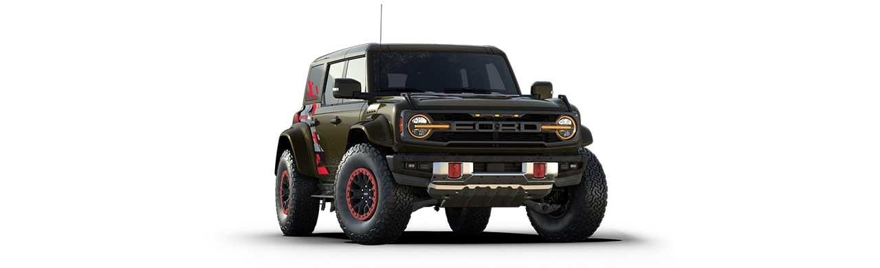 Ford Bronco Raptor 2025, SUV Todoterreno de Gran Capacidad 4x4 Color Verde Cieno