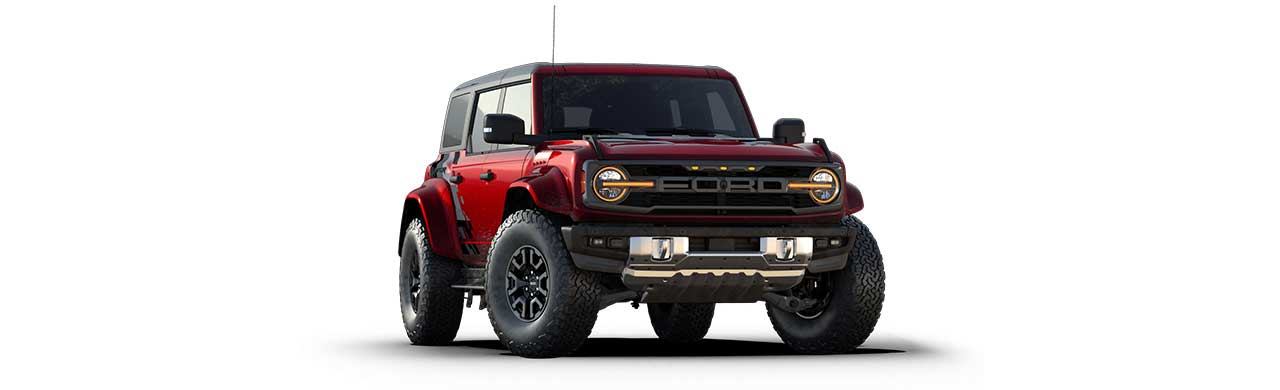 Ford Bronco Raptor 2025, SUV Todoterreno de Gran Capacidad 4x4 Color Rojo Desierto