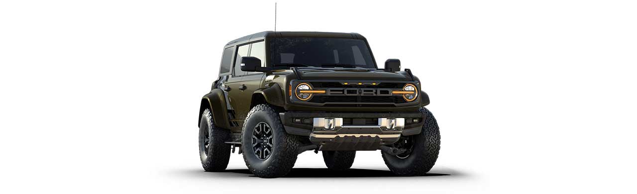 Ford Bronco Raptor 2025, SUV Todoterreno de Gran Capacidad 4x4 Color Verde Cieno