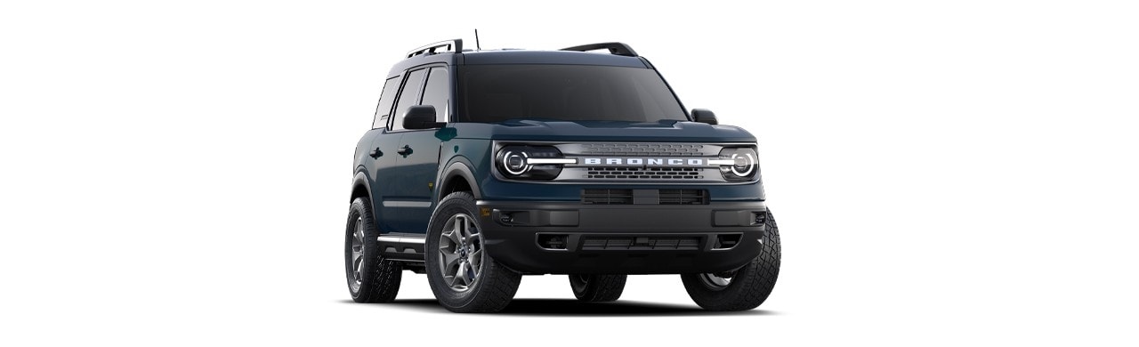 Apariencia Dinámica de la Camioneta SUV Ford Bronco Sport 2023 en Color Azul Náutico