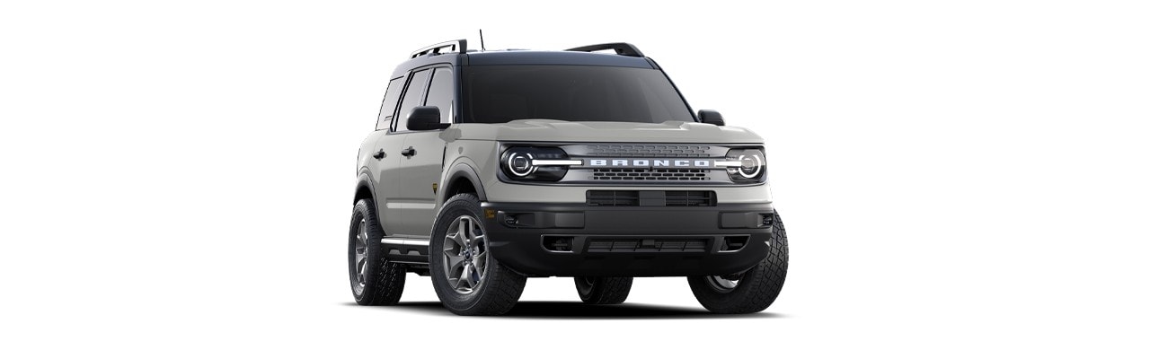 Apariencia Dinámica de la Camioneta SUV Ford Bronco Sport 2023 en Color Gris Ártico