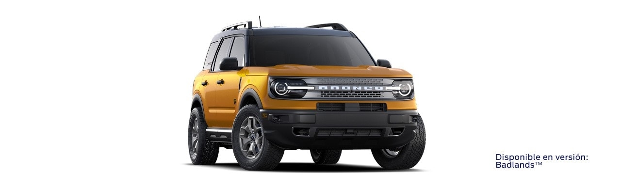 Apariencia Dinámica de la Camioneta SUV Ford Bronco Sport 2023 en Color Naranja Duna