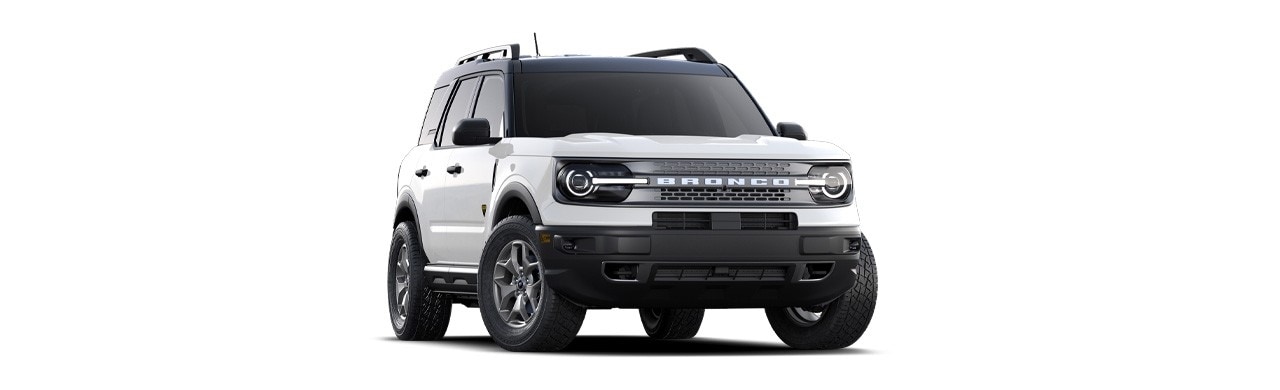 Apariencia Dinámica de la Camioneta SUV Ford Bronco Sport 2024 en Color Blanco Tundra