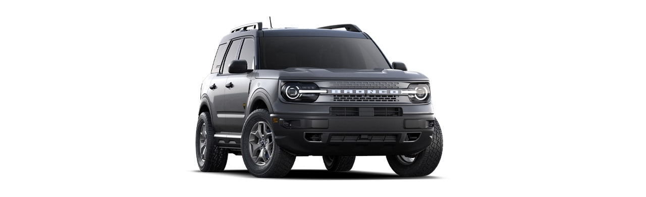 Apariencia Dinámica de la Camioneta SUV Ford Bronco Sport 2024 en Color Gris Volcánico