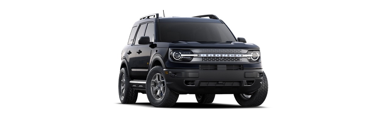 Apariencia Dinámica de la Camioneta SUV Ford Bronco Sport 2024 en Color Negro Basalto