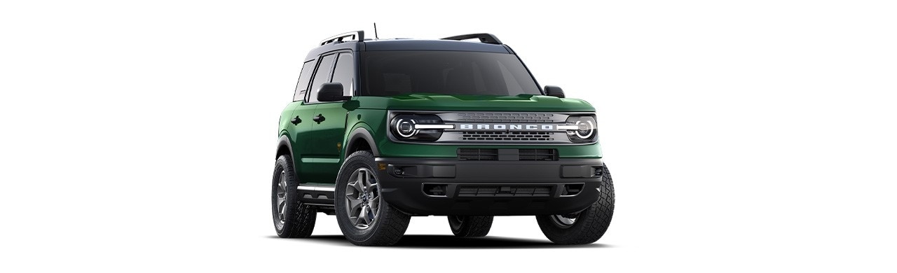 Apariencia Dinámica de la Camioneta SUV Ford Bronco Sport 2024 en Color Verde Jungla