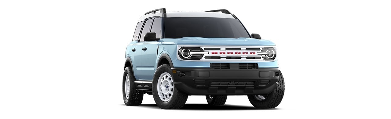 Camioneta SUV Off-Road Ford Bronco Sport Heritage 2023 Edición Especial en Color Azul Leyenda