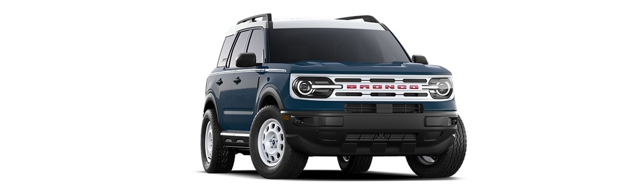 Camioneta SUV Off-Road Ford Bronco Sport Heritage 2023 Edición Especial en Color Azul Náutico