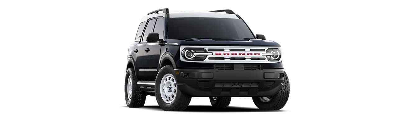 Camioneta SUV Off-Road Ford Bronco Sport Heritage 2023 Edición Especial en Color Negro Basalto 