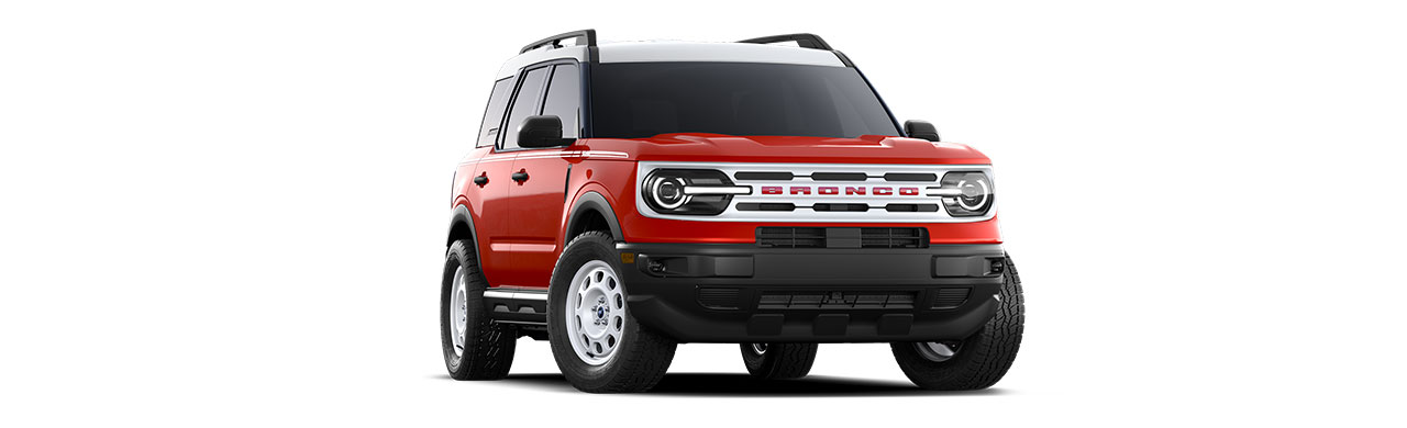 Camioneta SUV Off-Road Ford Bronco Sport Heritage 2023 Edición Especial en Color Rojo Terracota