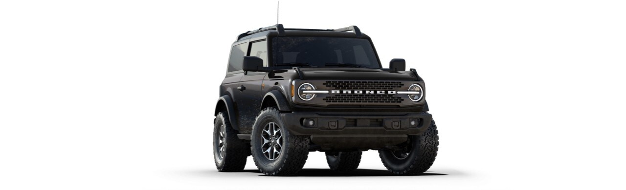 Ford Bronco 2022, el vehículo Todoterreno disponible en color Negro Basalto