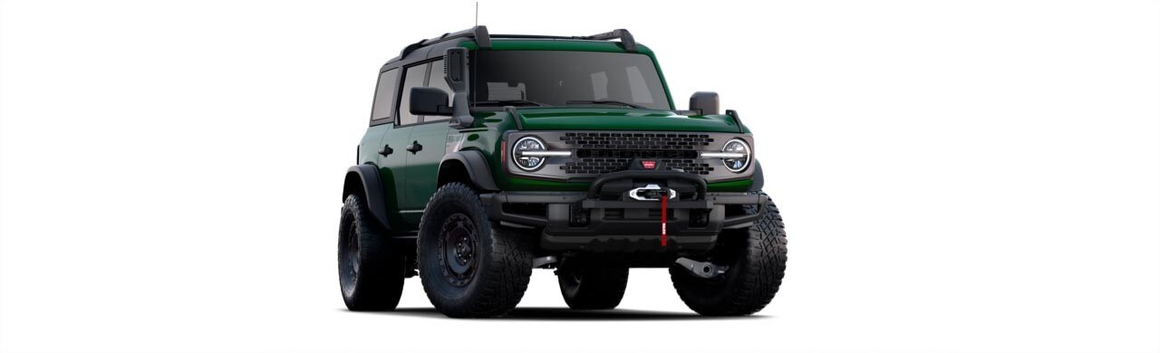 Camioneta SUV OffRoad Ford Bronco 2022 Versión Everglades Color Verde con Winch y Snorkel de Fábrica