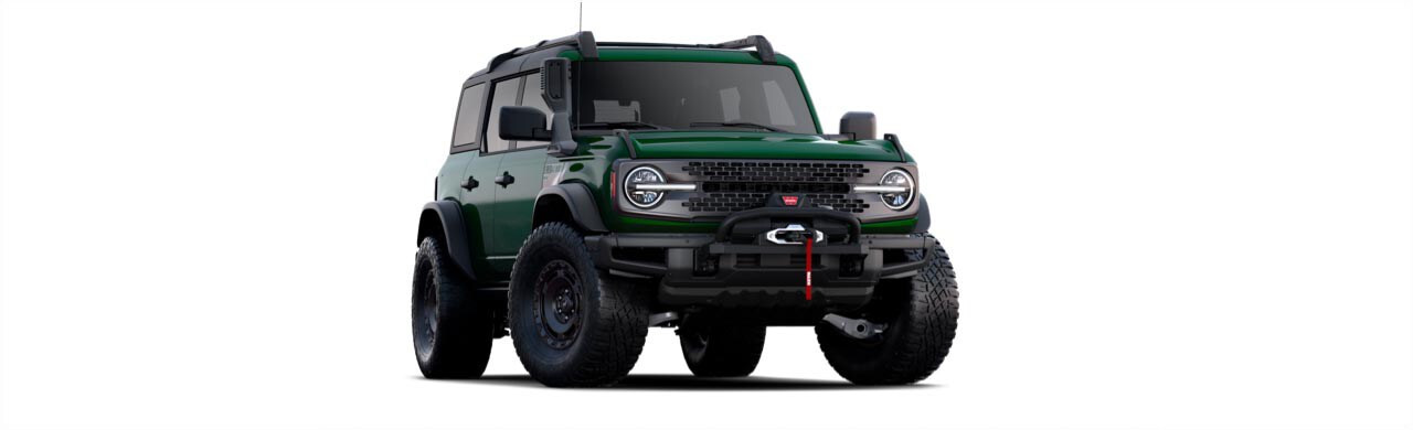 Camioneta SUV OffRoad Ford Bronco 2022 Versión Everglades Color Verde con Winch y Snorkel de Fábrica