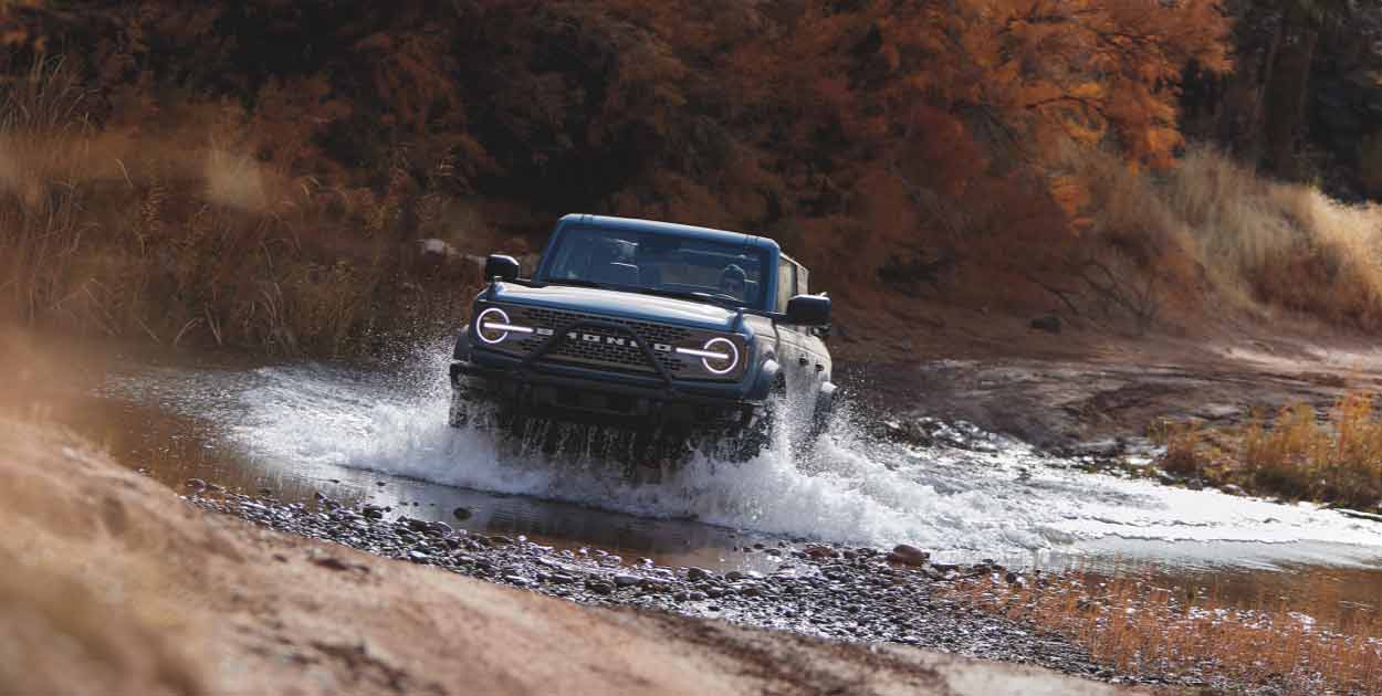 Capacidad de Vadeo de 80 centímetros del Vehículo Todoterreno Ford Bronco 2022