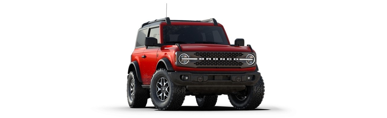 Diseño Exterior de Camioneta SUV Todoterreno Ford Bronco 2023 en Color Rojo Terracota