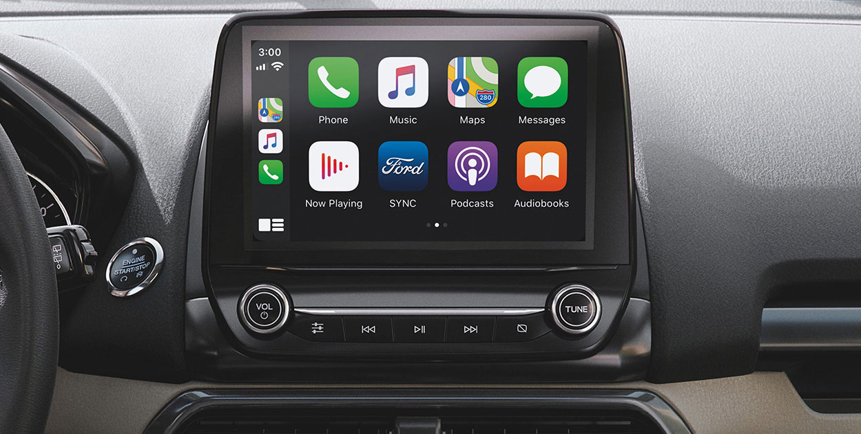 Pantalla táctil de 8 pulgadas equipada en la Camioneta SUV Ford EcoSport Storm 2021