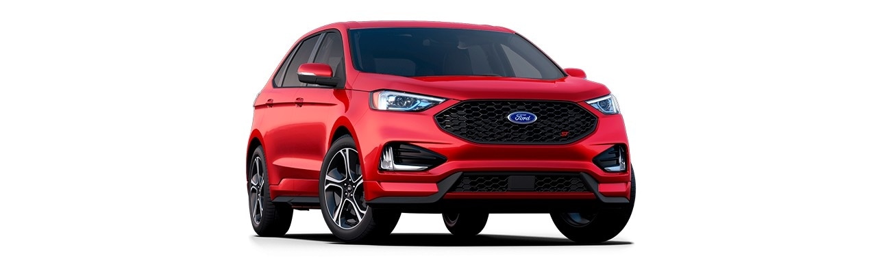 Deportividad de Ford Edge ST 2021 la Camioneta SUV Performance en Color Rojo Cereza