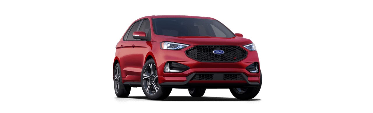 Ford Edge ST 2022, la Camioneta SUV Deportiva de Gran Potencia en Color Rojo Cereza