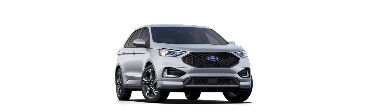 Diseño exterior de Camioneta SUV Deportiva Ford Edge ST 2023 en color Gris Plata