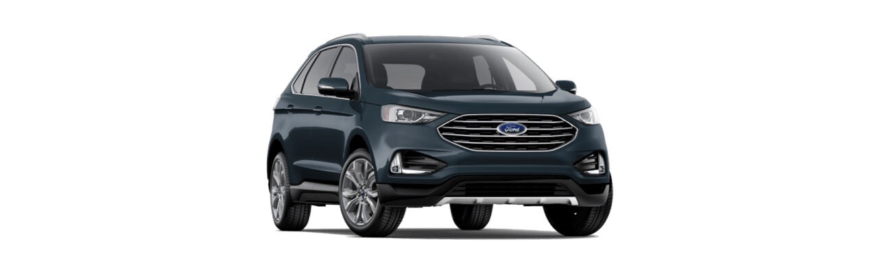 Elegante y Poderosa Camioneta SUV Ford Edge 2022 disponible en color Azul Cobalto