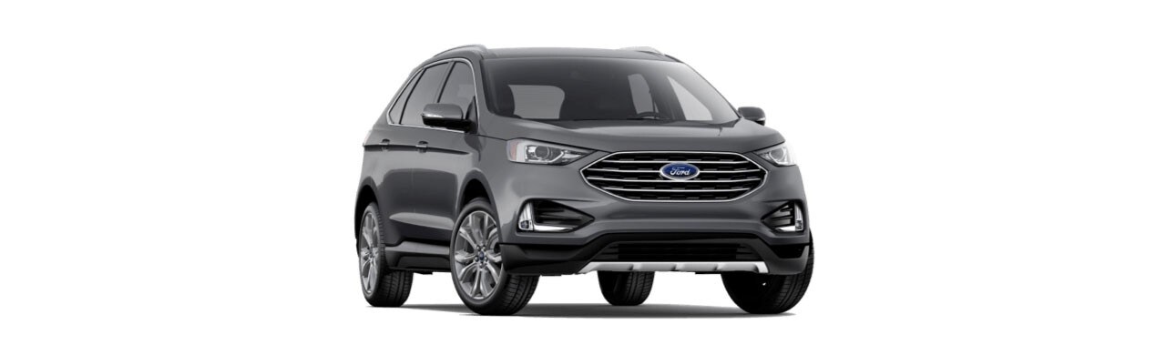 Elegante y Poderosa Camioneta SUV Ford Edge 2022 disponible en color Gris Carbono