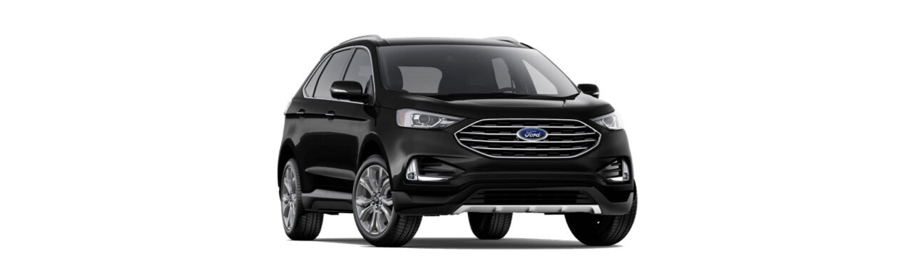 Elegante y Poderosa Camioneta SUV Ford Edge 2022 disponible en color Negro Obsidiana
