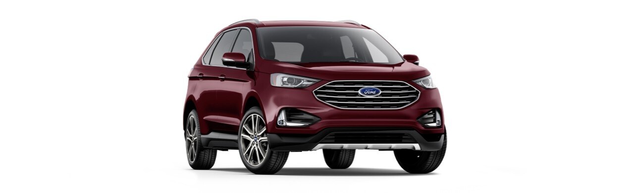 Ford Edge 2023, la Camioneta SUV de gran Tecnología y Confort en color Rojo Vino