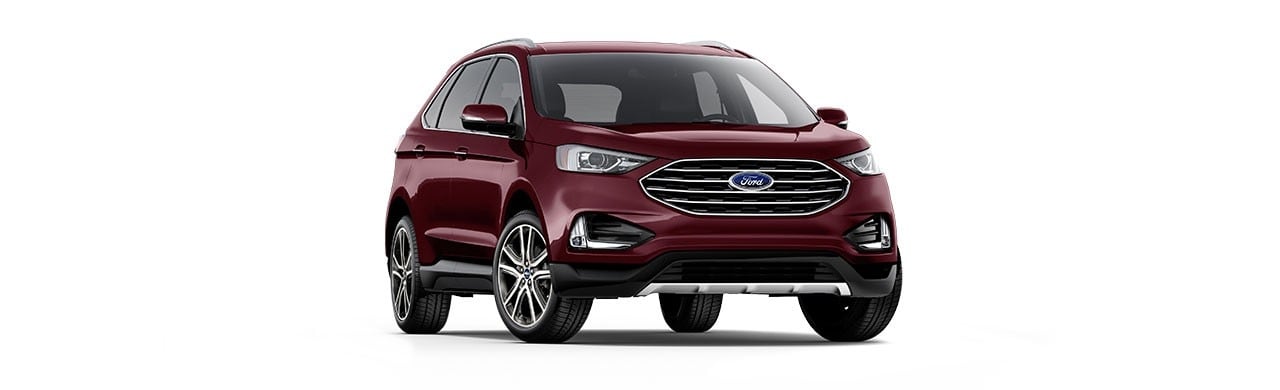 Ford Edge 2024, la Camioneta SUV de gran Tecnología y Confort en color Rojo Vino