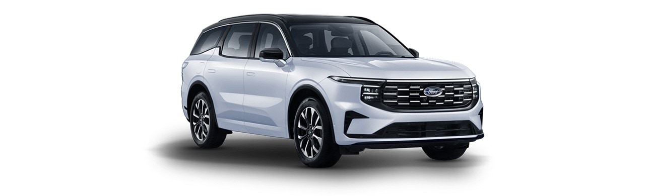 Ford Edge 2026, SUV Híbrida de 3 filas de gran comodidad y tecnología en color Blanco Brillante