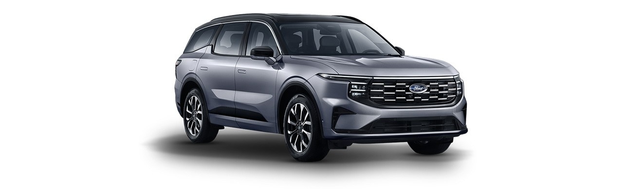 Ford Edge 2026, SUV Híbrida de 3 filas de gran comodidad y tecnología en color Gris Brillante