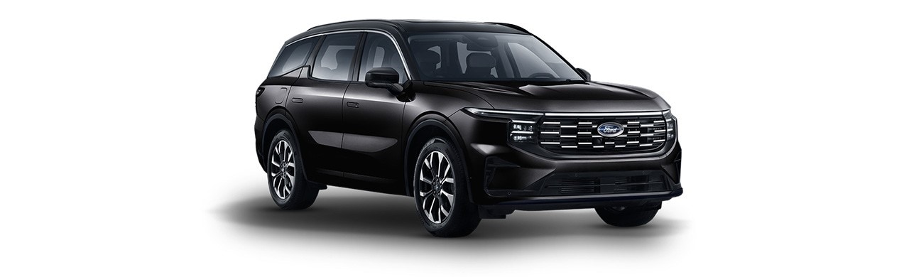 Ford Edge 2026, SUV Híbrida de 3 filas de gran comodidad y tecnología en color Negro Obsidiana