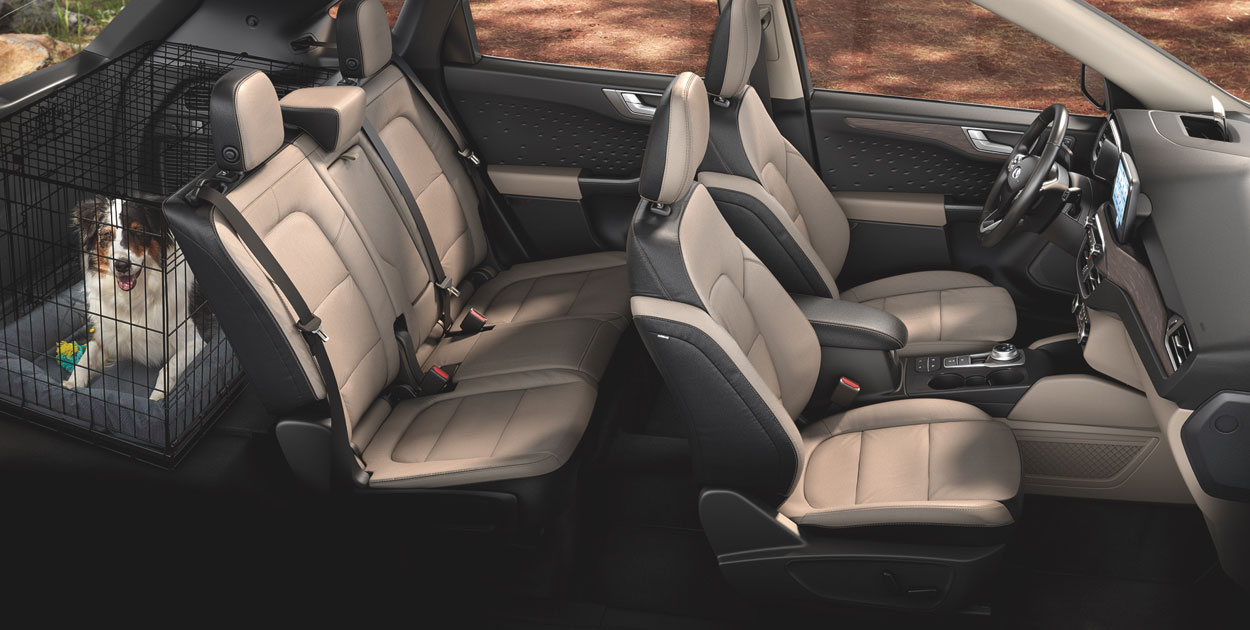 SUV Ford Escape Híbrida 2021:asientos amplios y confortables, zonas gran espacio