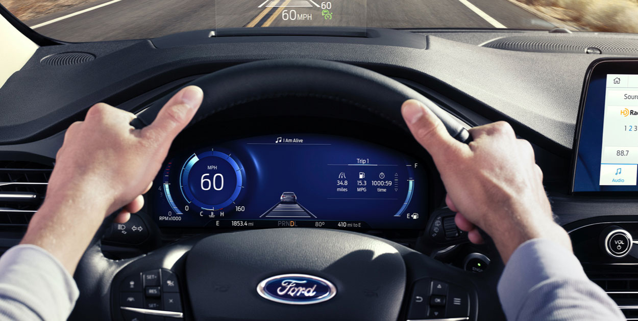 Head Up Display, equipada en Ford Escape Híbrida 2021 permite viajar más seguro en tu SUV