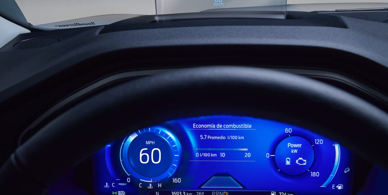 Escape Híbrida 2022 Head Up Display Ford México
