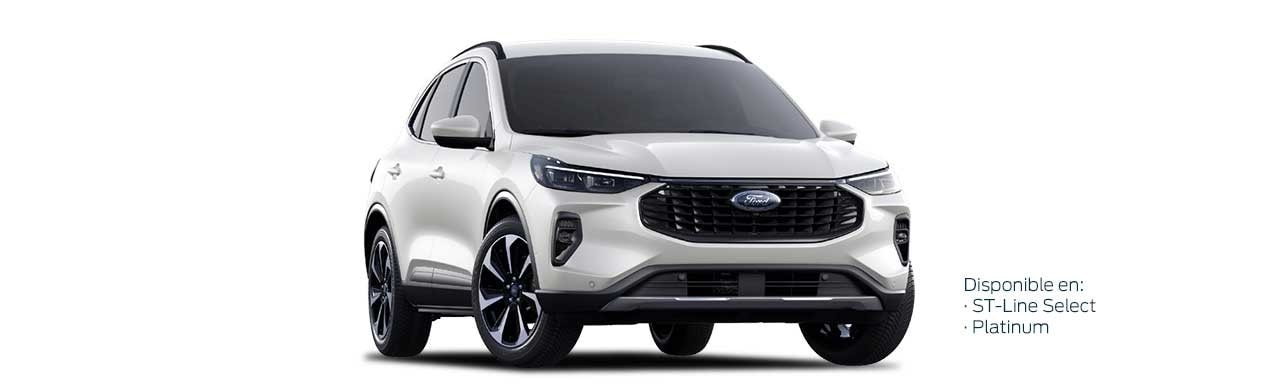 Ford Escape 2025, Nueva Camioneta SUV Híbrida en Color Blanco Metálico