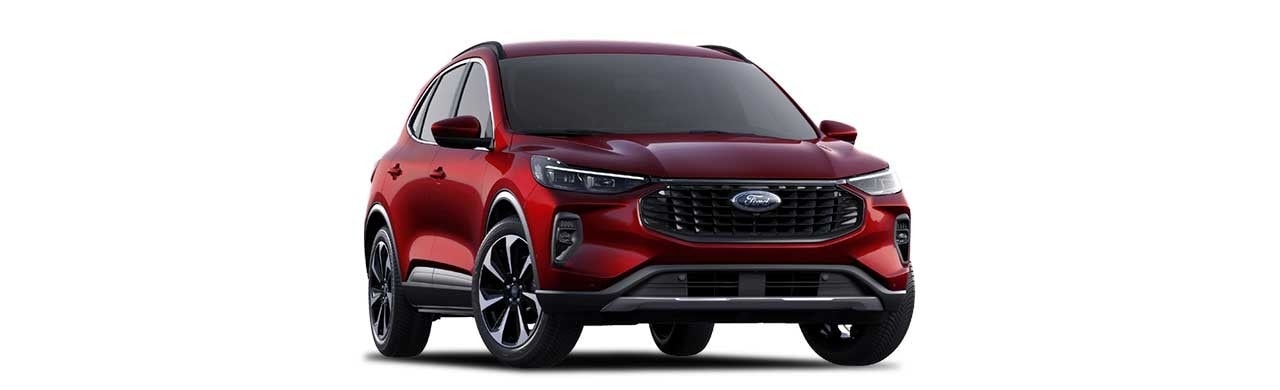 Ford Escape 2025, Nueva Camioneta SUV Híbrida en Color Rojo Cereza