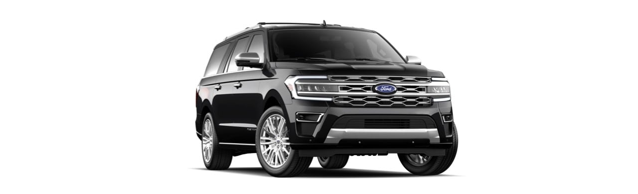Camioneta SUV Familiar Ford Expedition 2022 para 8 Pasajeros Color Negro Obsidiana