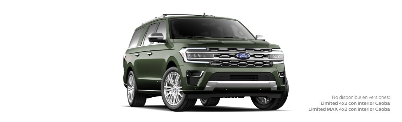 Camioneta SUV Familiar Ford Expedition 2022 para 8 Pasajeros Color Verde Enebro