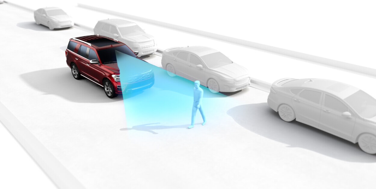 Tecnología y Asistencias Precolisión equipadas en Camioneta SUV Familiar Ford Expedition 2022