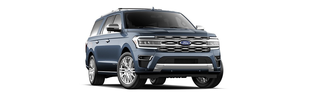 Camioneta SUV Familiar Ford Expedition 2023 para 8 Pasajeros Color Azul Cobalto
