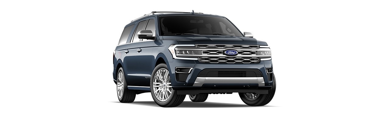 Camioneta SUV Familiar Ford Expedition 2024 3 Filas para 8 Pasajeros Color Azul Cobalto
